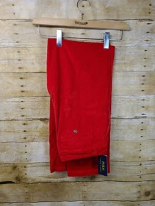 Boys Polo Ralph Lauren Stretch Corduroy Pants Holiday RedvSize 20 #B11 - Picture 1 of 4