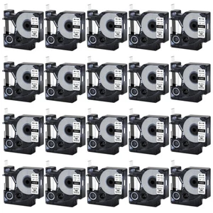 Tubo termorretráctil 20PK 1/4" IND negro sobre blanco 18051 compatible DYMO Rhino 3000 - Imagen 1 de 9