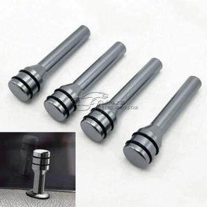 4x Grey Aluminium Alloy Car Door Knob Latch Lift Pin Lock Bolt For M4 Screw bolt - Picture 1 of 9