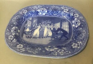 Antique Buffalo Pottery Doctor Syntax Transferware Platter - Picture 1 of 7