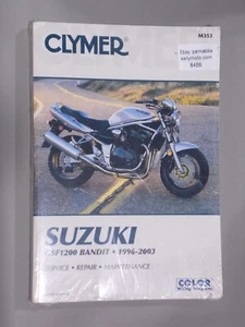 CLYMER Manual M353 Suzuki GSF1200 Bandit 1995-2003 Reparar Mantenimiento Libro - Imagen 1 de 1