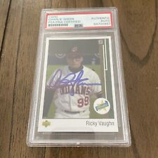 Psa 10 Charlie Sheen Wild Thing Vaughn autographed card!!