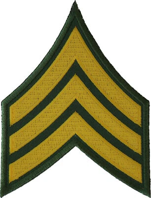 Sergeant Patch Chevron- 3x3.75 inch - P5823 - Image 1 of 4