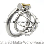 Stainless Steel Male Chastity Cage Chastity Device all Metal Locking Belt
