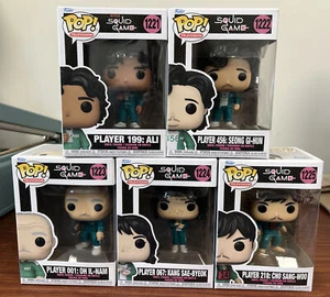 Lot of 5 Funko Pop! TV Squid Game #1221, #1222, #1223, #1224, #1225 Players - Picture 1 of 6