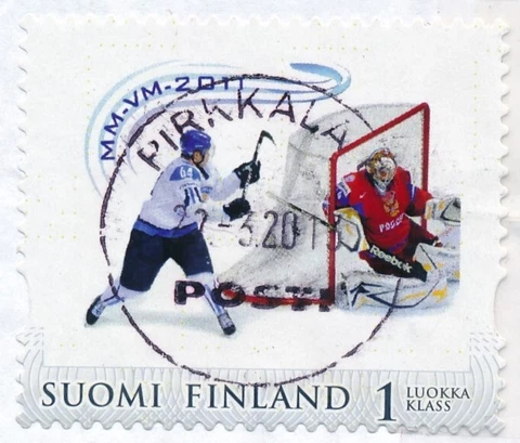 Finland 2011 Used Stamp - Mikael Granlund Lacrosse Goal Worldchampion Ice Hockey Cover