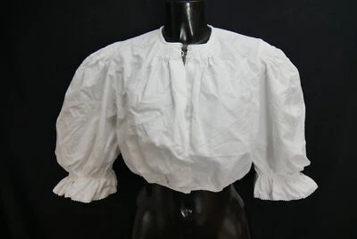 Gr.50 Dirndlbluse weiß Bluse für Dirndl Hammerschmid mit Spitze B11688 - Bild 1 von 4