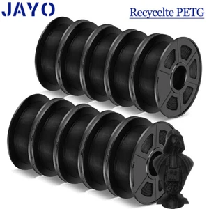 JAYO 1KG / 5KG / 10KG Recykling PETG 1,75mm Drukarka 3D Filament Czarny Grabnie Wonny - Zdjęcie 1 z 14
