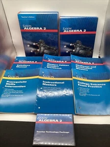 Saxon Algebra 2 Student Text & Teacher’s, Solutions & Technology (2009) - Imagen 1 de 24