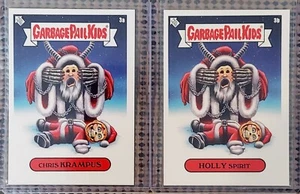 LOT OF 2 CARDS: Garbage Pail Kids GPK OTH (CHRIS KRAMPUS & HOLLY SPIRIT) RARE  - Picture 1 of 2