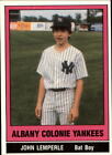 1986 Albany-Colonie Yankees TCMA #19 John Lemperle