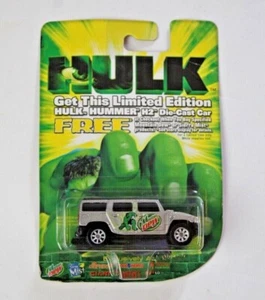 2003 Maisto Incredible Hulk Movie Mountain Dew Promo Gray Hummer H2 Toy Car NIB - Picture 1 of 4