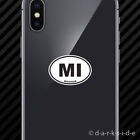 (2x) Michigan State Oval Cell Phone Sticker Mobile MI