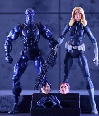 Marvel Legends Sharon Carter Stealth Iron Man SHIELD Super Spies paquetes gemelos 2009 Foto 1 de 4
