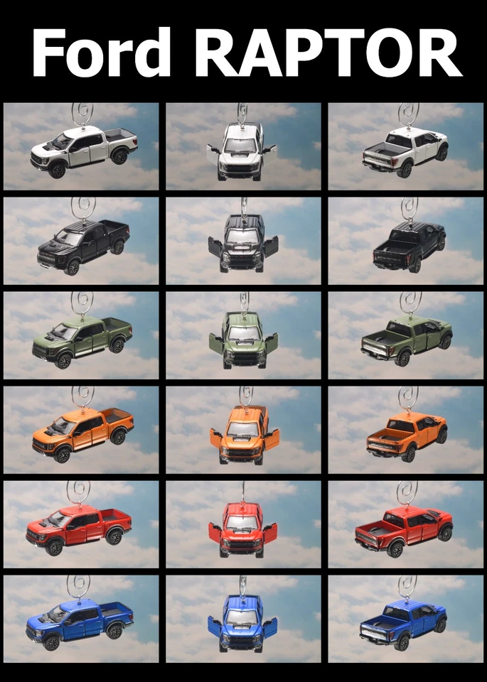 2022 Ford F150 RAPTOR Truck 4x4 Christmas Tree Ornament Emblem 1/78 Scale RARE - Image 1 of 1