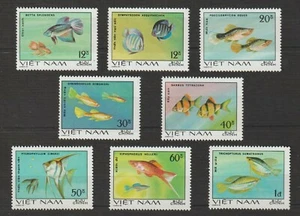 1981 Vietnam Stamps Ornamental Fish Scott # 1106-1113 MNH - Picture 1 of 1