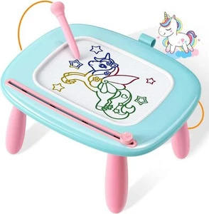 Magnetic Drawing Board, Toddler Toy 1-3, Doodle Board - Mint Blue - Picture 1 of 7