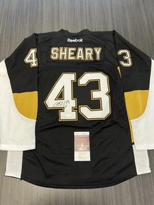 Camiseta deportiva firmada por Conor Sheary de los Pittsburgh Penguins certificado de autenticidad JSA - Imagen 1 de 2