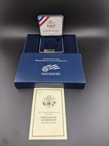 US MINT - 2004 Lewis & Clark Bicentennial Silver Dollar - VITRINE (OHNE MÜNZEN) - Bild 1 von 1