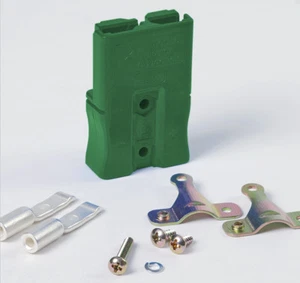 Delta-Q, 72V Green SBS50 Connector w/ Pins and Strain Relief - For QuiQ Chargers - Imagen 1 de 1