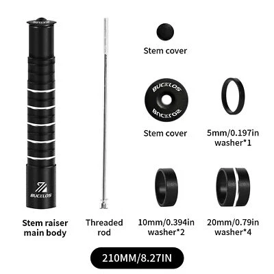 90 mm 17 grados 31,8 mm 1-1/8" BMX MTB bicicleta de carretera manillar potencia 28,6 mm elevador de horquilla Foto 1 de 4