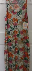 Vestido floral de verano LulaRoe talla mediana con cintura elástica caída nuevo con etiquetas - Imagen 1 de 5