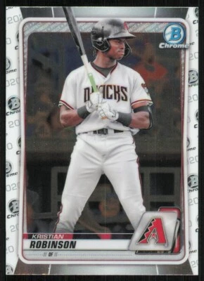 2020 Bowman Chrome Draft #BD192 Kristian Robinson - Image 1 of 2
