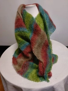 Dreieckstuch inegal 240x180x170cm, 70%Mohair, 30%Seide, Silkhair print LANA GROS - Bild 1 von 9