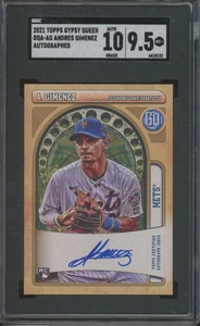 2021 Topps Gypsy Queen Andres Gimenez Auto RC Rookie Mint+ SGC 9.5 10 Auto - Picture 1 of 1