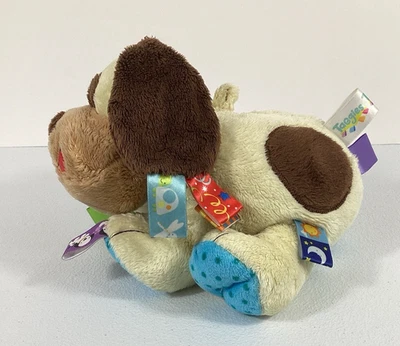 Taggies Plush Puppy Dog Baby Toy With Textured Tags Rattle Lovey Replacement - Image 1 of 4