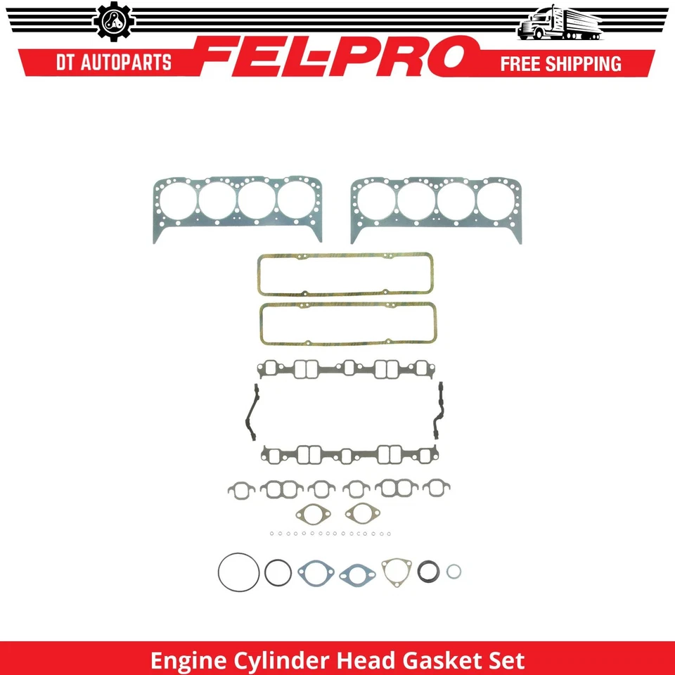 Juego de juntas de culata Fel-Pro para Chevrolet Sedán 1955-1956 entrega 4,3 L Eng Foto 1 de 1