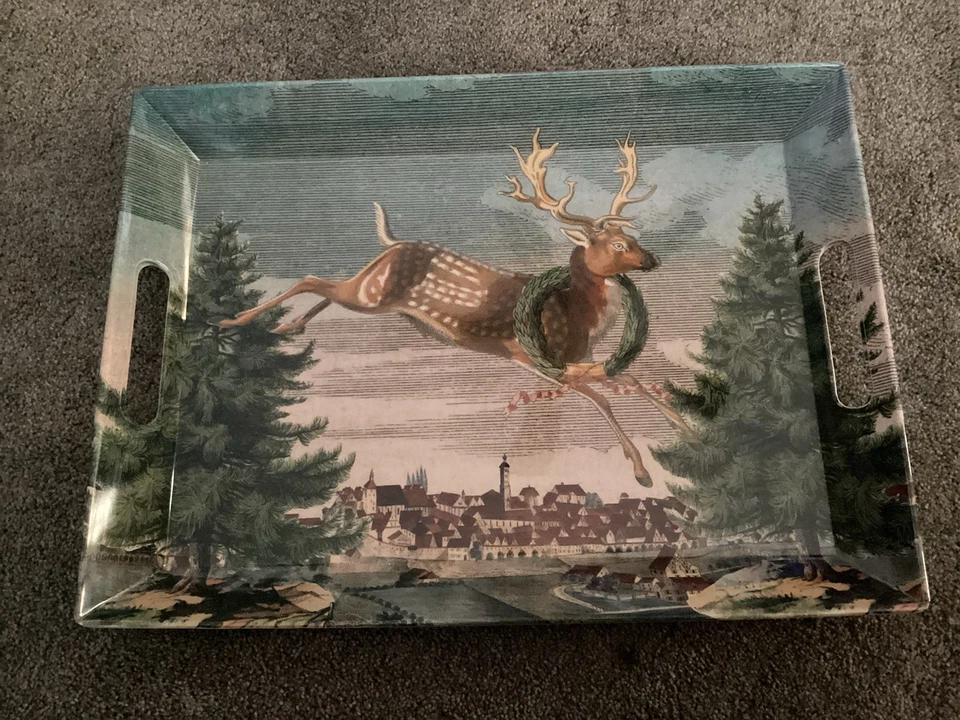 John Derian for Target Reindeer Melamine Handled Serving Tray   Free Shipping - Image 1 of 1