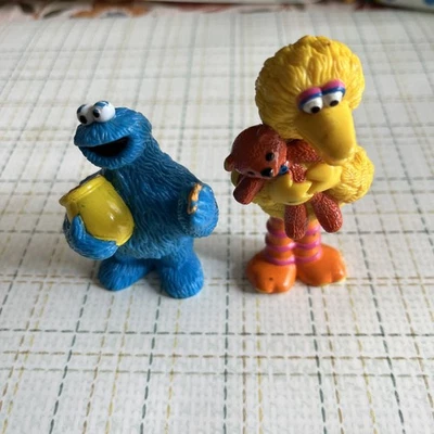 复古 1997 年 Tyco 幼儿园芝麻街 COOKIE MONSTER / 大鸟玩偶  — 第 1/4 张图片