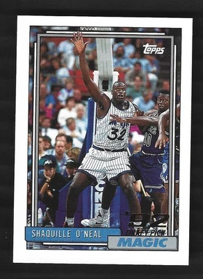 Topps Shaquille O'Neal 1992-93 novato radiocontrol #362 Orlando Magic patio Foto 1 de 2