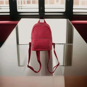 Calvin Klein Ultralight Embossed Logo Backpack 9 Inch Modern Sport Icon Red NWOT - Picture 1 of 14