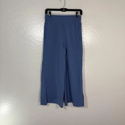 Pantalones Lululemon Mujer Pequeños Azul Pierna Ancha Cortos Elastizados Tejidos LW6CNUS Foto 1 de 4