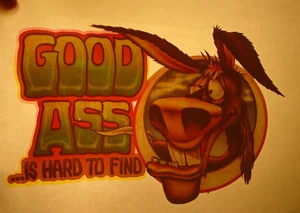 GUTER A$$ IST SCHWER ZU FINDEN VINTAGE 70er LUSTIGER BÜGELTRANSFER - SCHÖN, B-26 - Bild 1 von 2