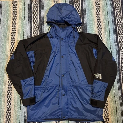 Chaqueta De Colección Años 90 The North Face Gore-Tex Para Hombre Grande Azul Guía Parka Exterior Foto 1 de 4