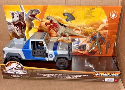 Jurassic World Dino Tracker SEARCH 'N SMASH TRUCK SET w/ Atrociraptor - Image 1 of 4