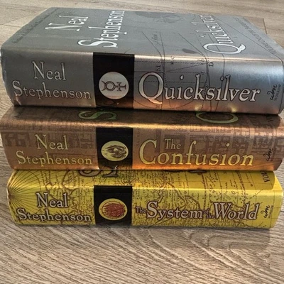 Lot of 3 The Baroque Cycle Series Neal Stephenson HC, VG, 1st Edition - Image 1 of 4