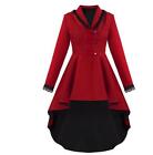 Women's Performance Hooded Posing Fake Slim Button Mid Length Coat Winter Casual