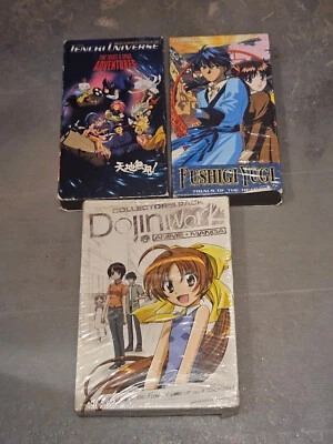 Anime VHS + DVD + Manga Lot (Tenchi Universe, Fushigi Yugi, Doujin Work) - Image 1 of 4