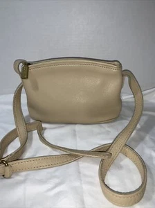 Coach 4918 Beige Sonoma Pebbled Leather Cross Body Purse ~ USA - Picture 1 of 12