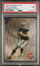 1995 Collector's Edge Excalibur 22K 8 Troy Aikman Raindrop Prism PSA 9 #/200