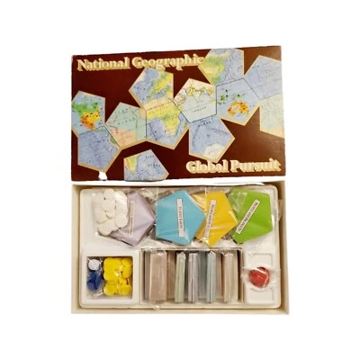 Vintage National Geographic Global Pursuit Board Game Complete Educational 1987. - Image 1 of 4