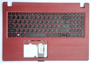 Original Acer Aspire A315-31 keyboard US QWERTY black w/ red cover upper - Bild 1 von 2