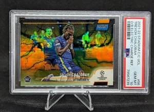 2021 Topps Stadium Club Chrome Trevoh Chalobah Orange/Blue Refractor /10 PSA 10 - Picture 1 of 3