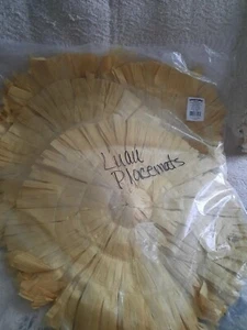Luau Round Fringe Placemats, 12 pieces in the set, New in Package - Picture 1 of 3