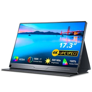 UPERFECT 4K Monitor 17,3 Zoll Portable Monitor IPS Screen 3840 x 2160 HDMI USB C - Bild 1 von 12