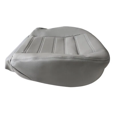 Driver Passenger Lower Leather Seat Cover Gray For 2003-2007 Hummer H2 SUV & SUT - Image 1 of 4
